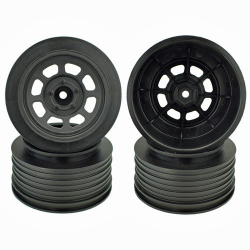 Speedway SC Wheels for Traxxas Slash Rear / 21.5mm BKSP / BLACK / 4Pcs