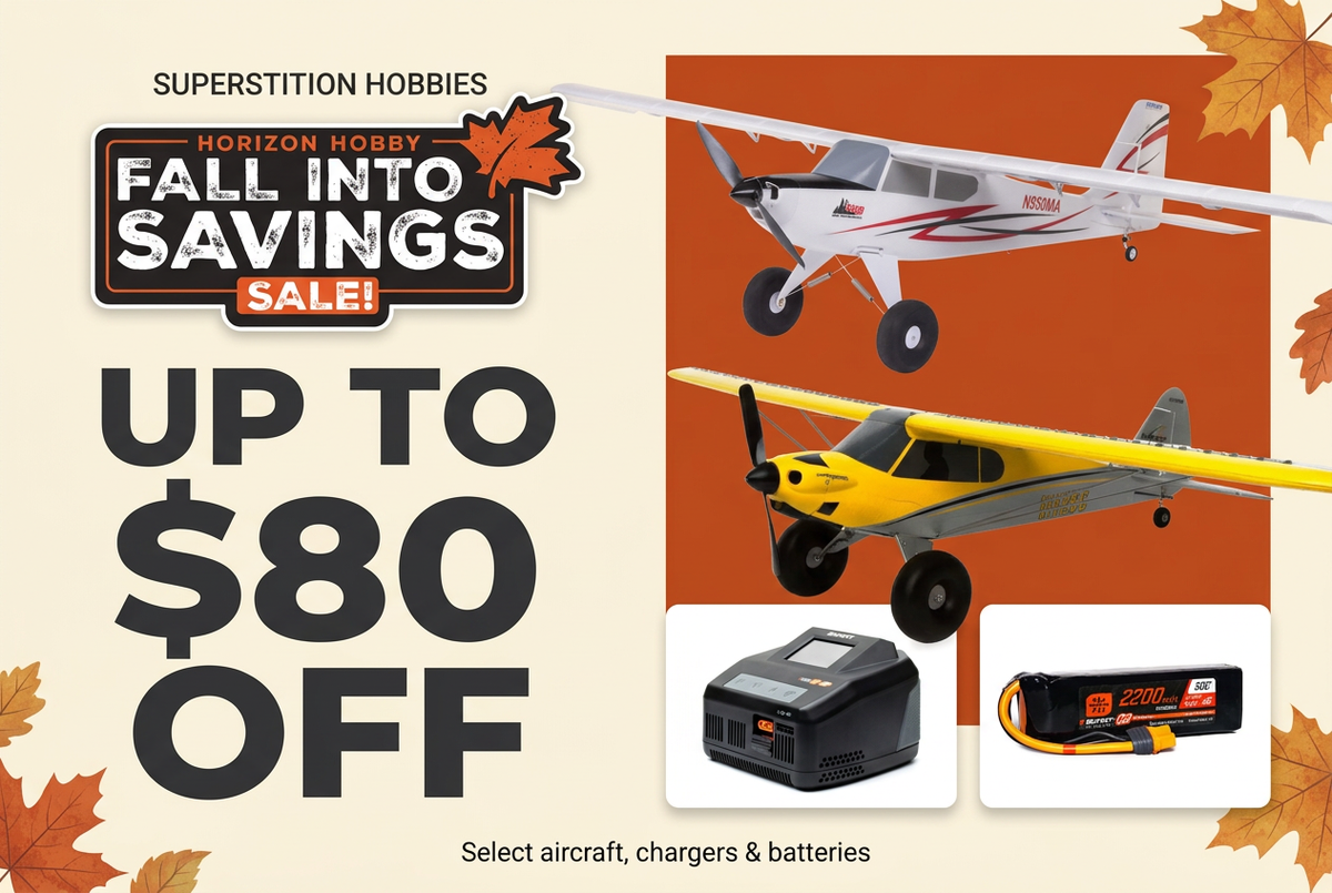 Fall Into Savings website slide featuring four products and up to $80 off