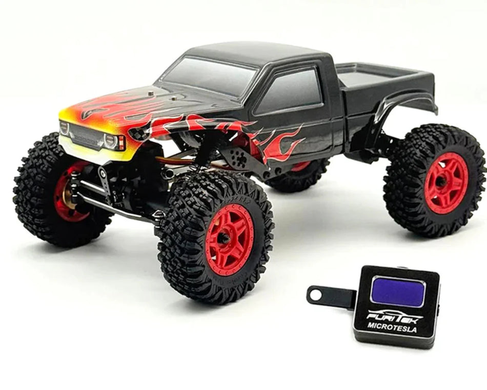 Furitek Terra Comp 1/18 RTR Brushless Micro Rock Crawler (Black Flame) w/Komodo Unity, Micro Tesla DigiBoard & 2.4GHz Radio