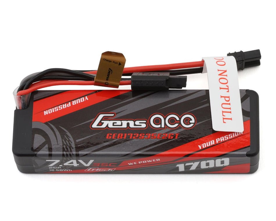 Gens ace 1700mAh 2S 35C 7.4V G-Tech Hardcase Lipo Battery with EC2 Plug