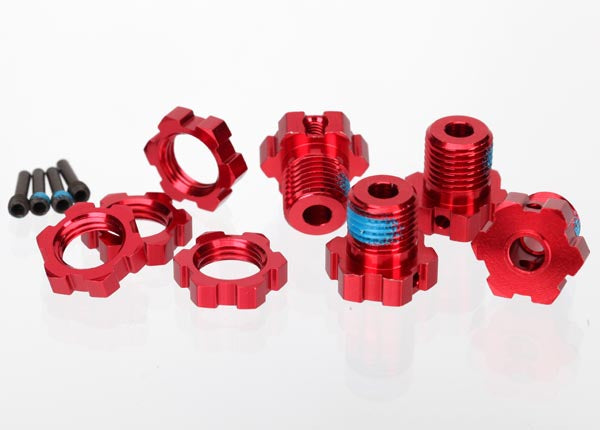 5353RWheel hubs, splined, 17mm (red-anodized)