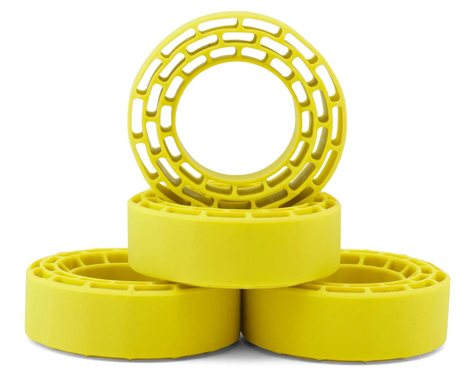 Injora 1.3" Swamp Claw M/T Micro Rock Crawler Tires Combo (4) (70mm OD) (S5) w/Super Soft Silicone Rubber Inserts