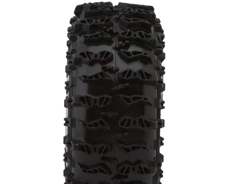 Injora 1.3" Cling On Micro Rock Crawler Tires Combo (4) (70mm OD) (S5) w/Soft Silicone Rubber Inserts