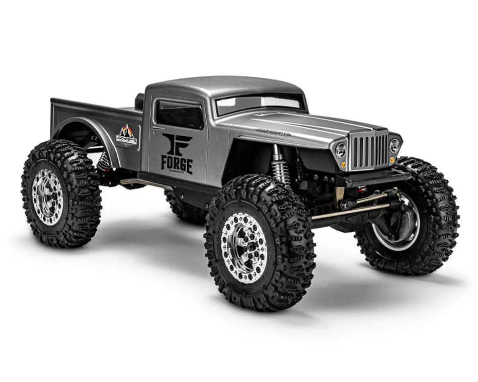 JConcepts The Forge 1/10 Rock Crawler Pre-Trimmed Body (12.3") (Clear)