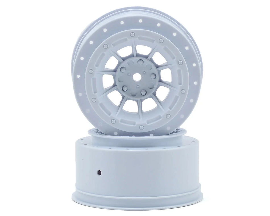 JConcepts 12mm Hex Hazard Short Course Wheels (White) (2) for Traxxas Slash
