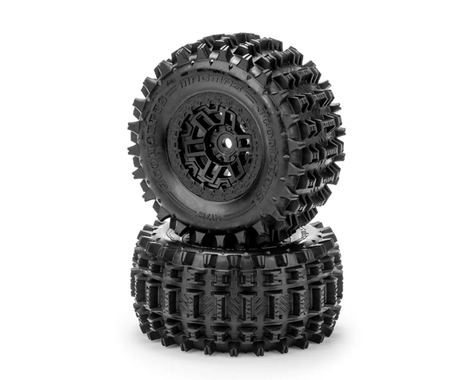 JConcepts JCO4172-30912 Magma Pre-Mounted Tires for Traxxas Mini XRT (2) (Yellow) w/12mm Hex