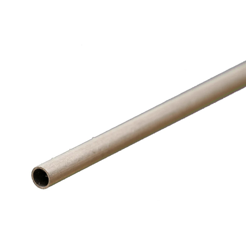 Round Aluminum Tube: 3/16" OD x 0.014" Wall x 12" Long