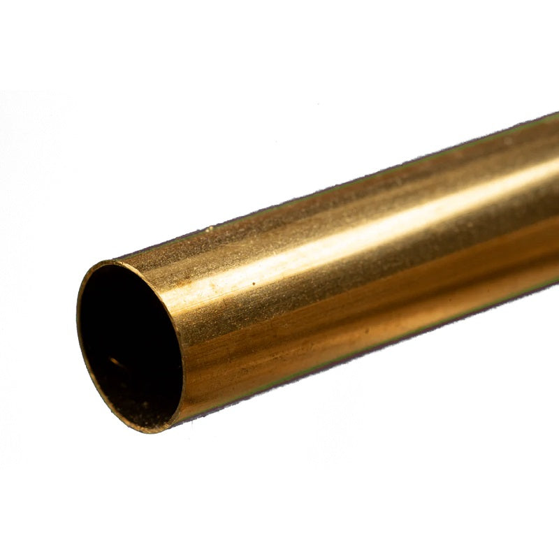 9/32" Outside Diameter Round Brass Tube (1 pc per card)