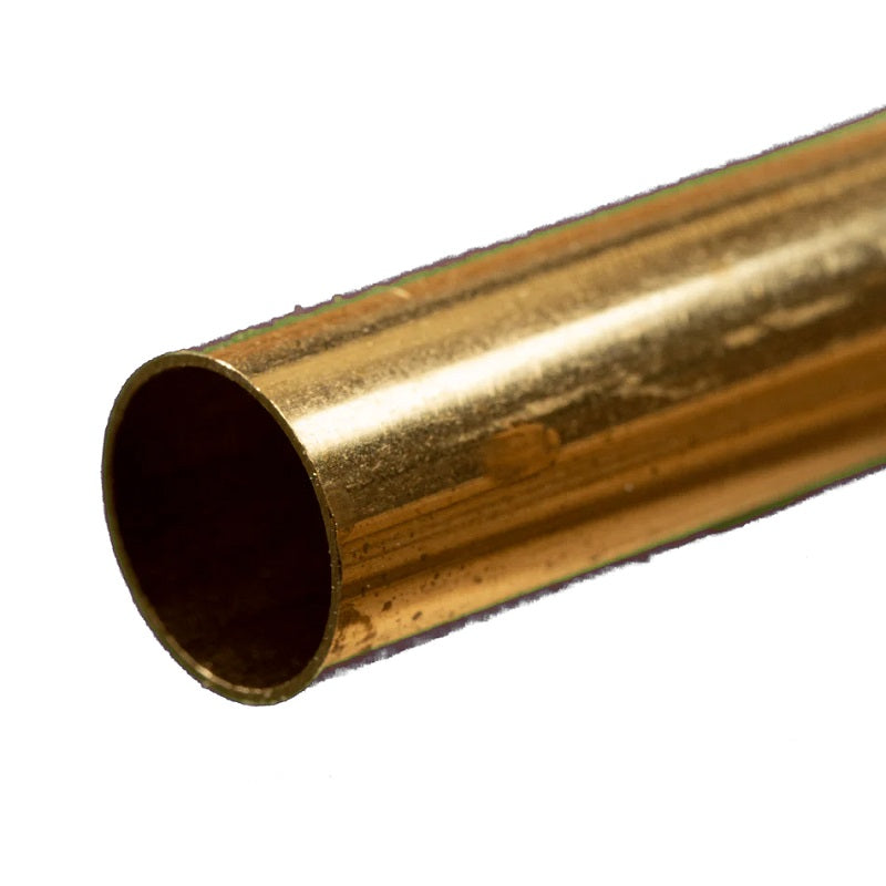 Round Brass Tube: 7/16" OD x 0.014" Wall x 12" Long