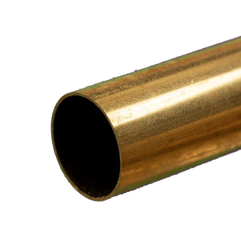 9/16" Outside Diameter Round Brass Tube (1 pc per card)