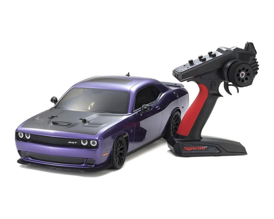 Kyosho Fazer Mk2 FZ02L 2015 Dodge Challenger SRT Hellcat 4WD 1/10 RTR Touring Car w/Syncro KT-231P 2.4GHz Radio (Purple)