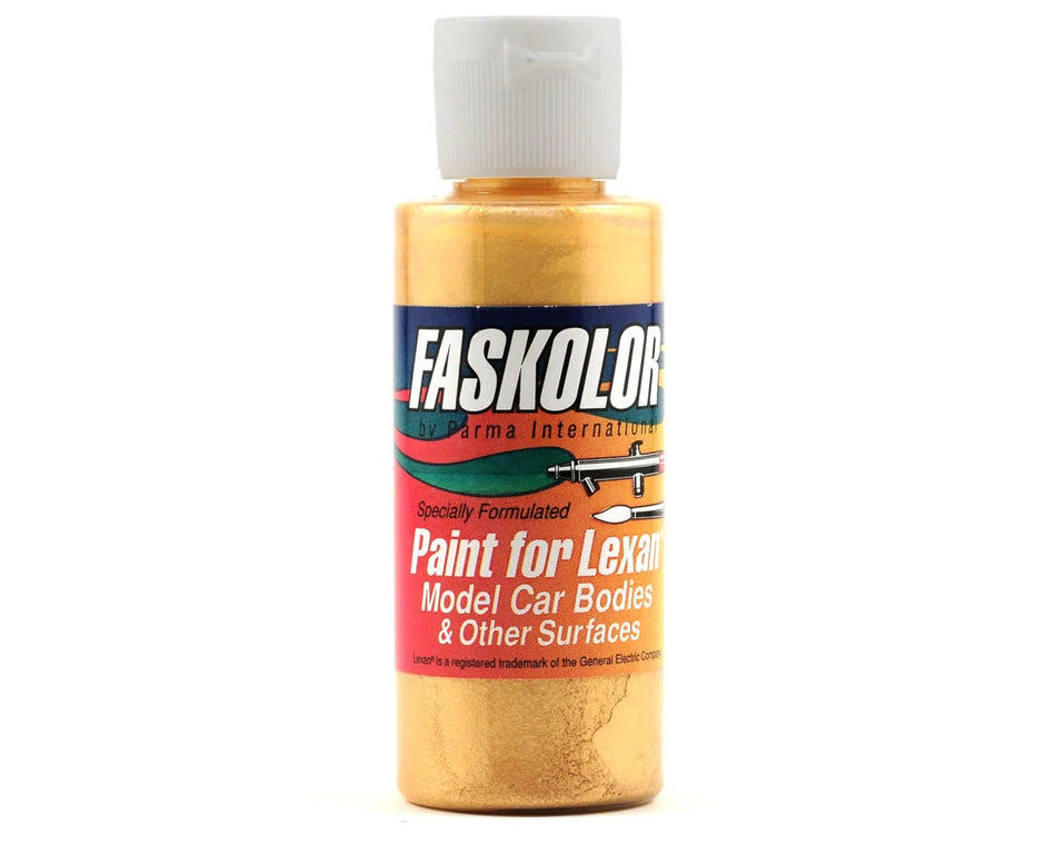 Parma PSE Faskolor Faspearl Gold Water Based Airbrush Paint 2oz PAR40053