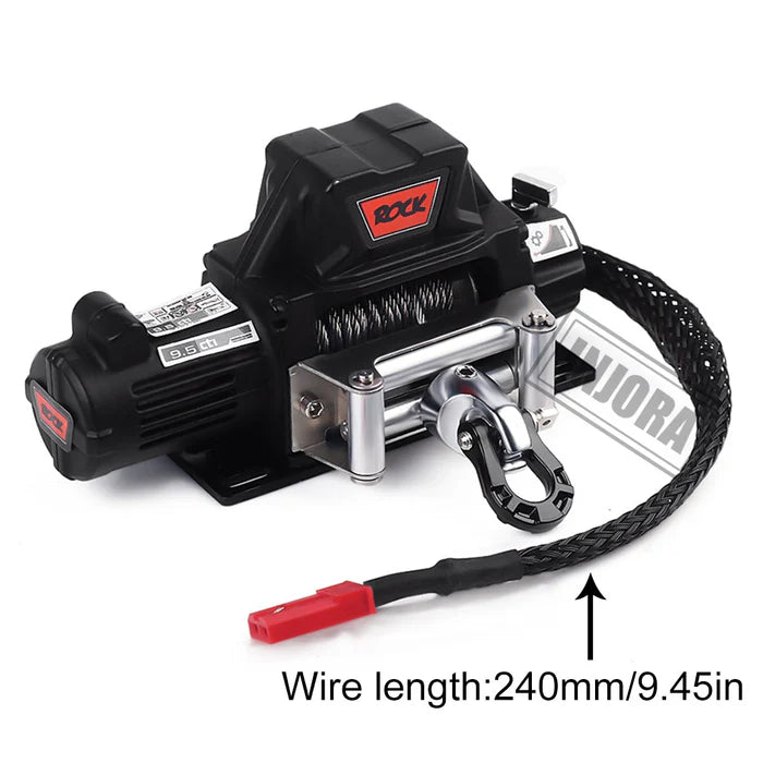 INJORA Metal Automatic Winch Wireless Remote Controller System for 1/10 RC Crawler