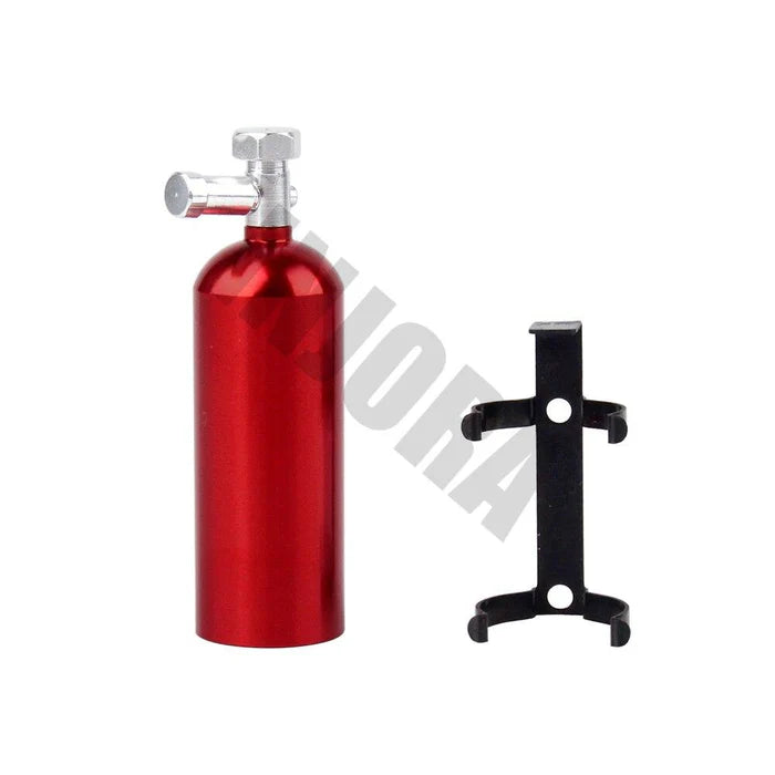 INJORA Mini Red Metal NOS Bottle 1/10 Scale Accessories for RC Crawler