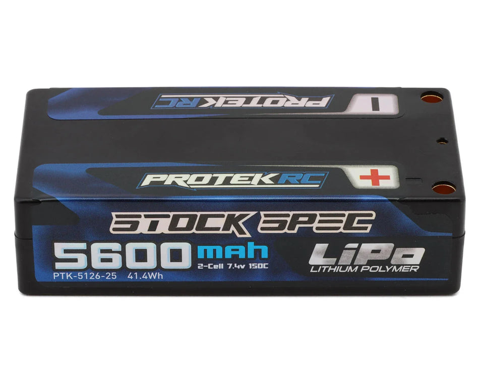 ProTek RC 2S 150C Low IR Si-Graphene "Stock Spec" Shorty LiPo Battery (7.4V/5600mAh)