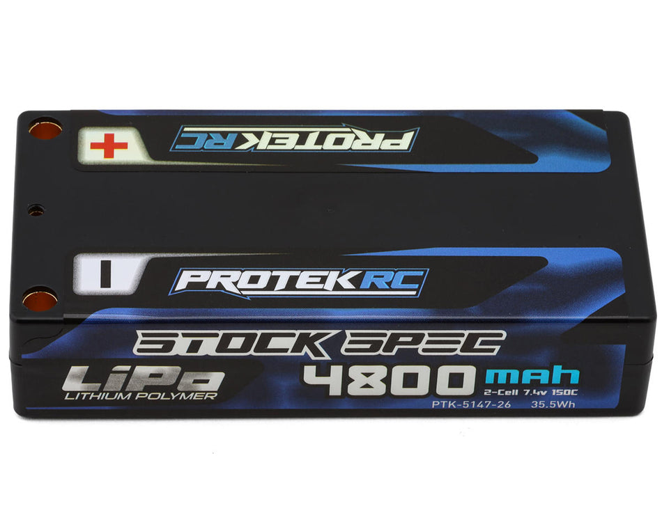 ProTek RC PTK-5147-26 2S 150C Low IR Si-G "Stock Spec" LCG Shorty LiPo Battery (7.4V/4800mAh) (ROAR Approved)