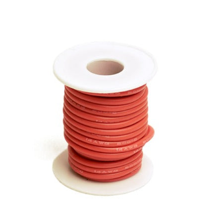 14 Gauge Silicone Ultra-Flex Wire;  (Red) sold by the foot