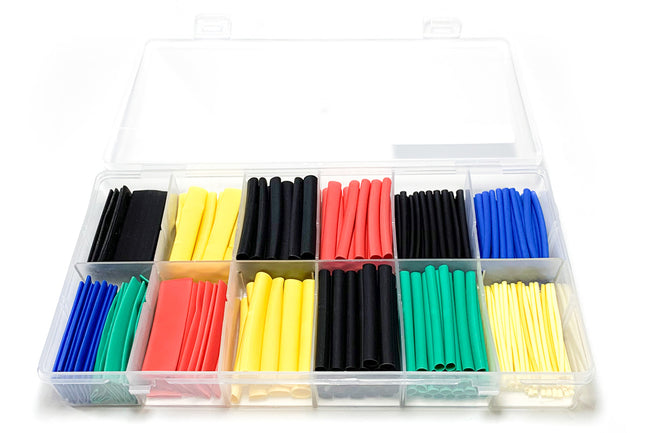 Colored Heat Shrink Tube Assortment (280 Pieces)