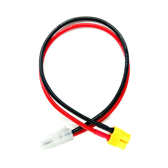 Charge Adapter: Male Tamiya to Female XT60, 300mm Wire