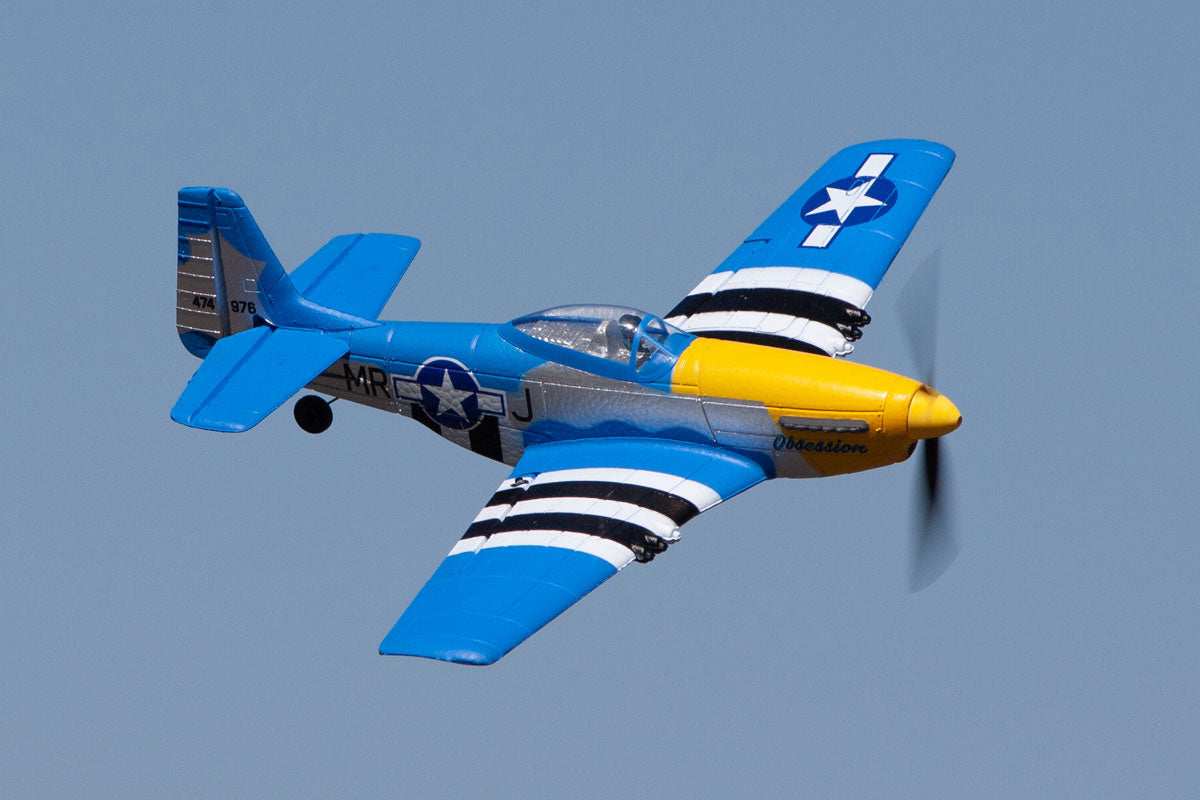 P-51D Obsession Micro RTF Airplane with PASS (Pilot Assist Stability Software) System