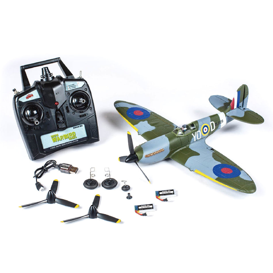Supermarine Spitfire Micro RTF Airplane with PASS (Pilot Assist Stability Software) System