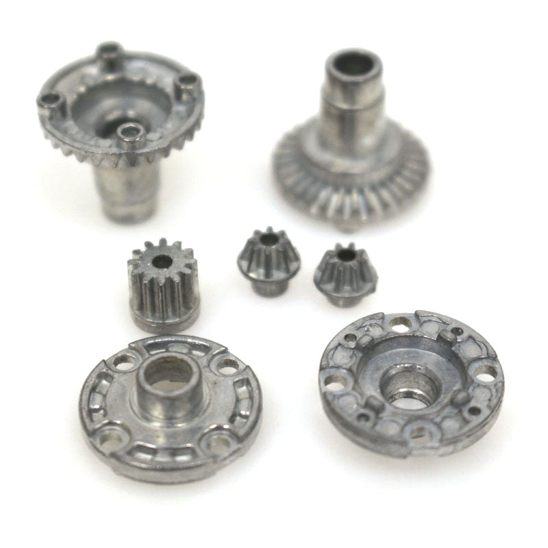 Rage RC Diff Case Housing, Drive Gears & Motor Pinion; Mini Trek