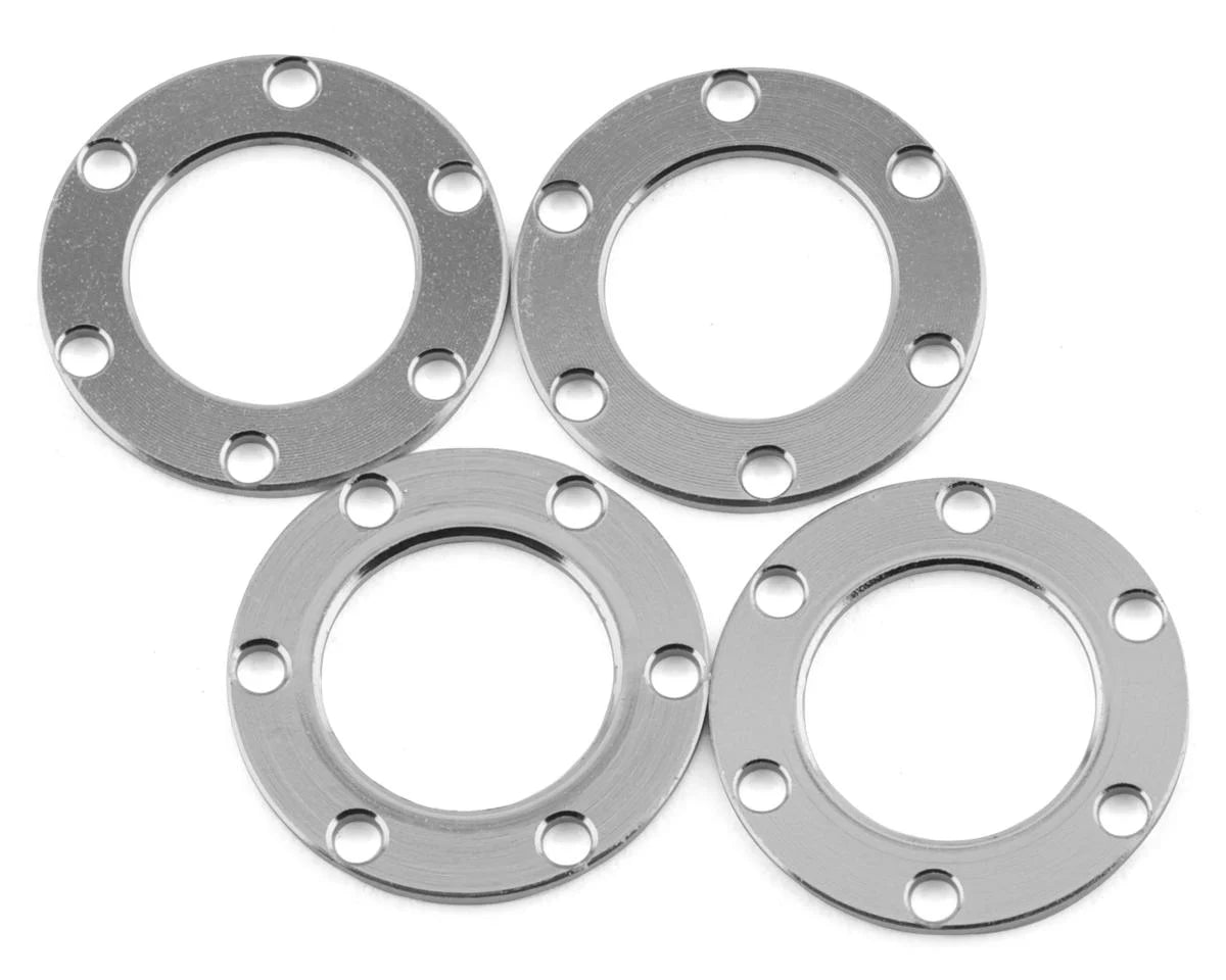 Samix Aluminum/Brass Bead-lock Wheels for Traxxas TRX-4M (Red) (4) (35g) (Adj. Offset)