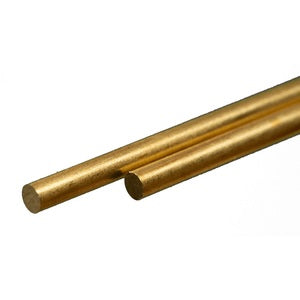 Round Brass Rod: 0.114" OD x 12" Long