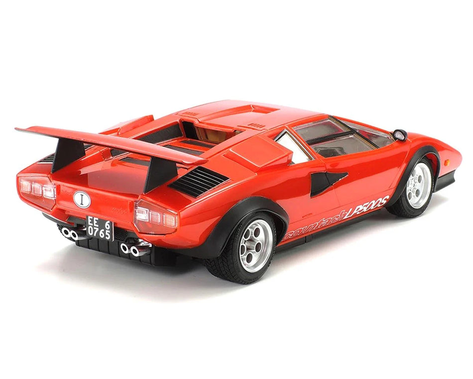 Tamiya 1/24 Lamborghini Countach LP500S Model Kit (Red w/Clear Coat)