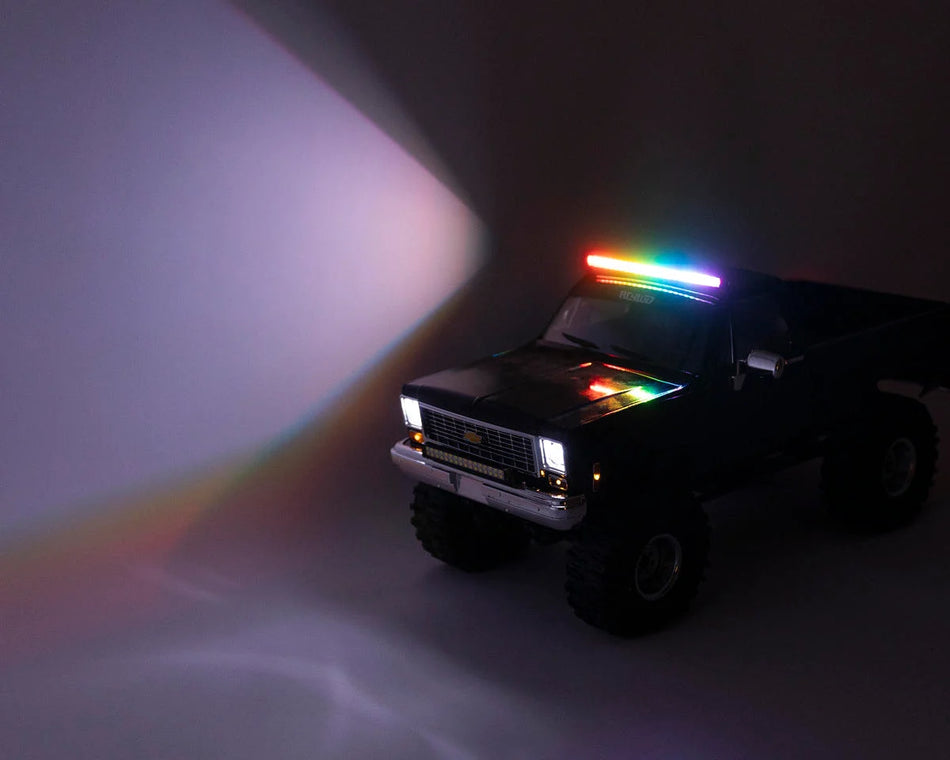 UpGrade RC UPG-16504 156mm RGB LED Light Bar — Black (20 Lighting Functions)