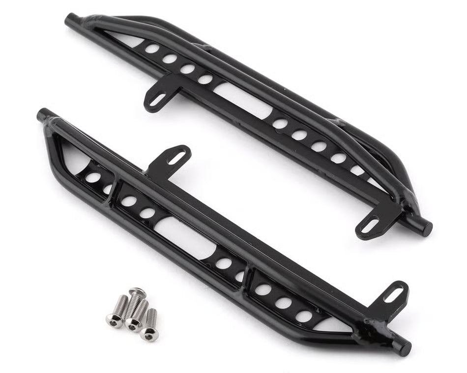 Yeah Racing YEA-AXSC-021 Steel Rock Sliders for Axial SCX10 III — Black (2pcs)