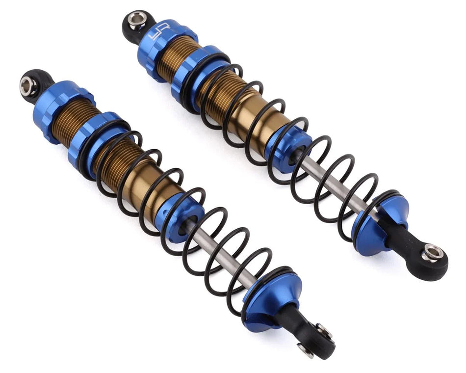 Yeah Racing 105mm TR-XB Aluminum Big Bore Shocks (Blue, 2-Pack) – Tuned for Traxxas Slash & SC Trucks [YEA-TRSL-018BU]