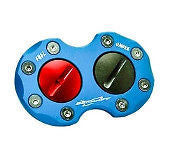 Secraft Aluminum Double Fuel Dot V2 Blue