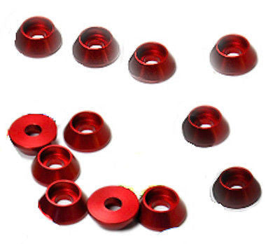 Secraft Cap Bolt Washer 4mm Set Red