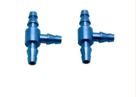 Secraft Aluminum Fuel T-Fittings Blue