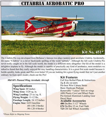 Balsa USA Citabria Aerobatic Pro