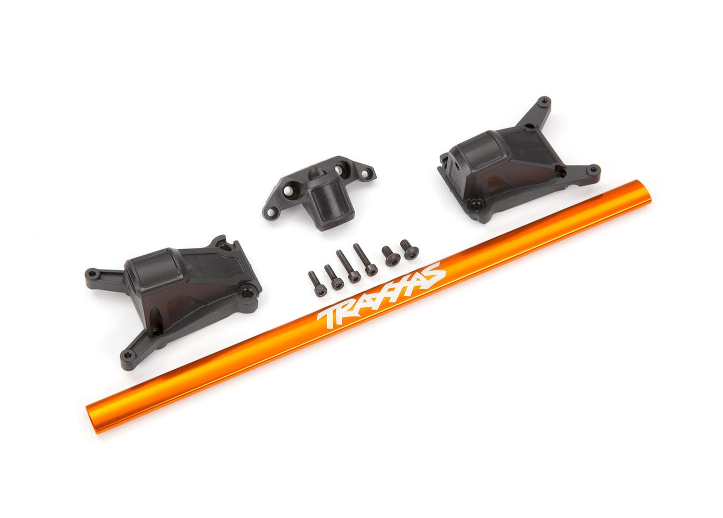 6730A Chassis brace kit, orange Rustler 4x4 and Slash 4x4