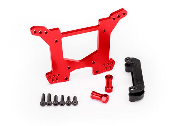 6738R Shock Tower Rear Alum Red
