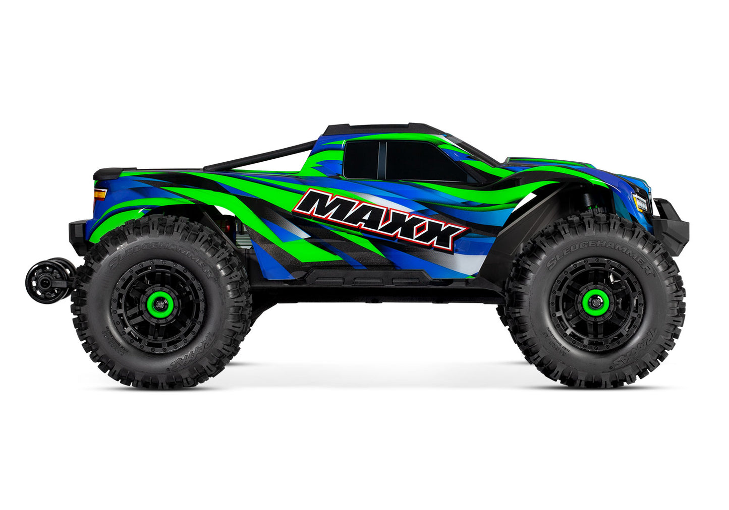 89086-4-GRN 1/10 Scale Maxx with WideMaxx Monster truck