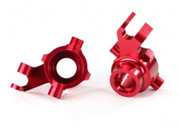 8937R Steering blocks, 6061-T6 aluminum (red-anodized)