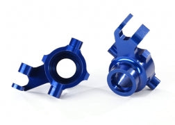 8937X Steering blocks, 6061-T6 aluminum (blue-anodized)
