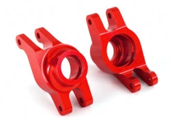 8952R Caster blocks (c-hubs), 6061-T6 aluminum (red-anodized)