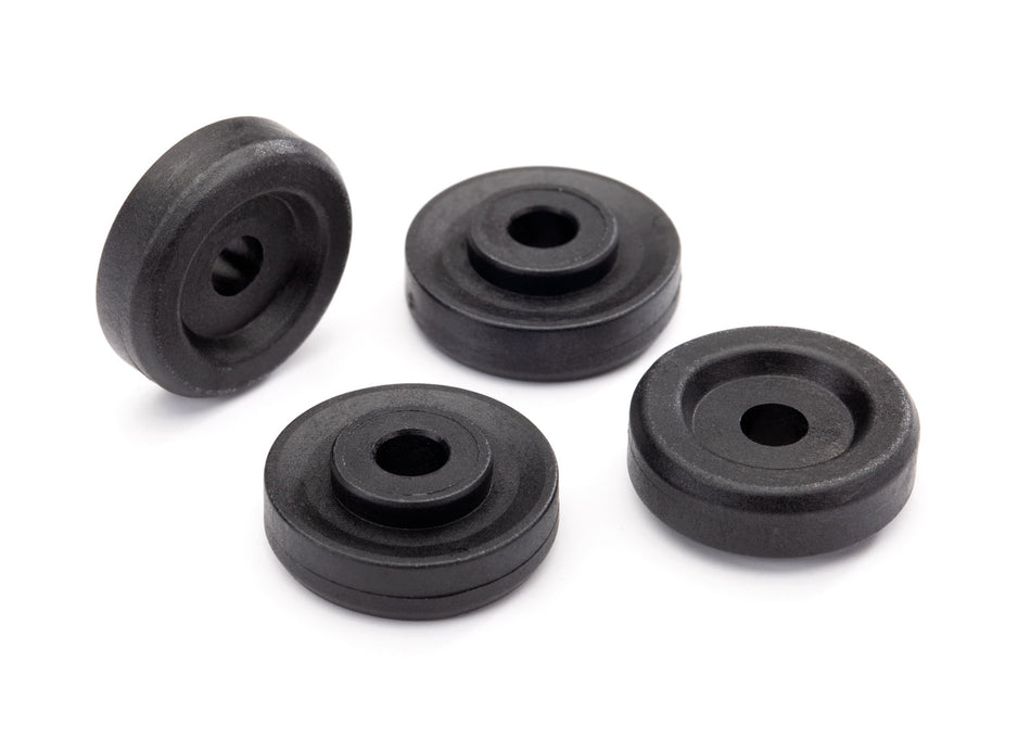 8957 Wheel washers, black (4)