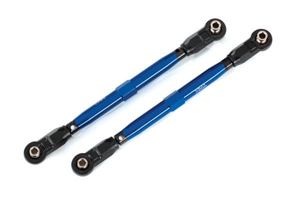 8997X Toe links, front Blue (TUBES Blue-anodized, 6061-T6 aluminum) Maxx