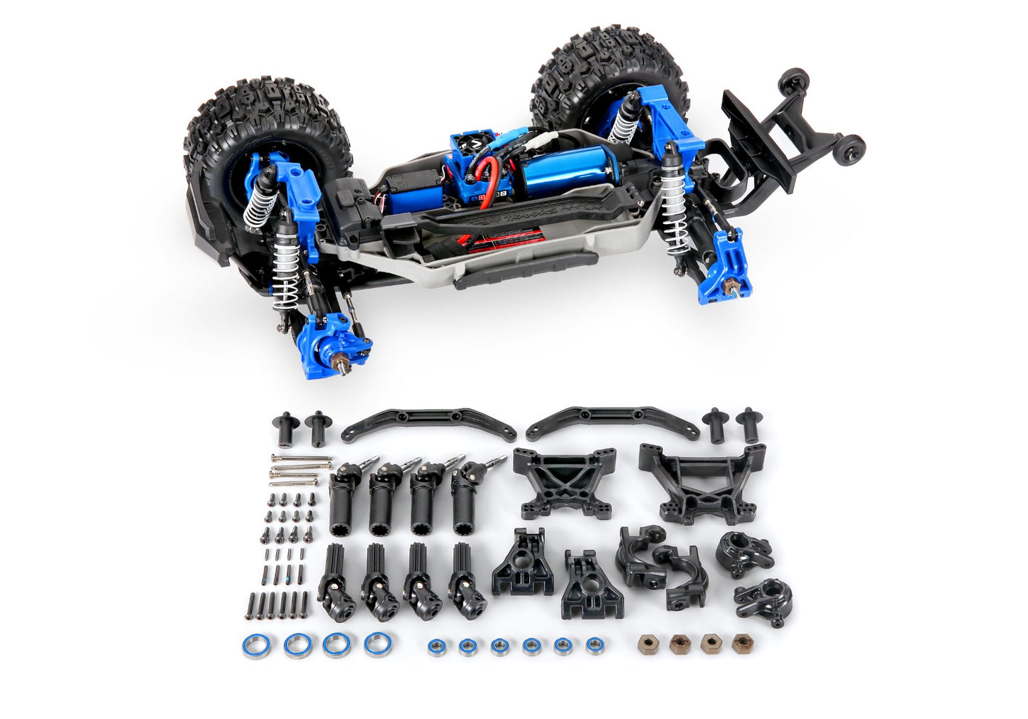 9080 Driveline & Suspension Rustler 4x4 Upgrade Kit, Black