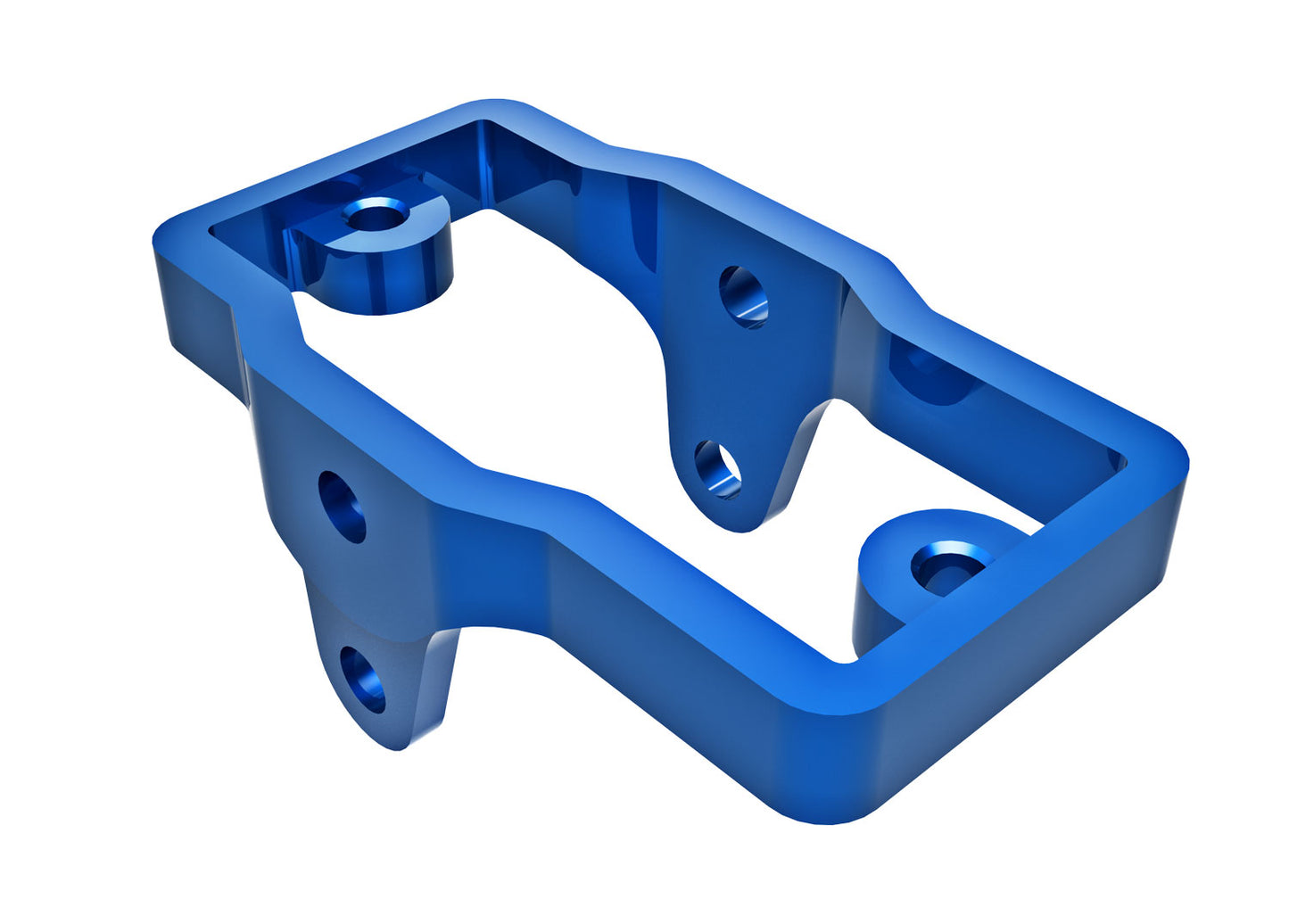 9739-BLUE Servo mount, 6061-T6 aluminum (blue-anodized)