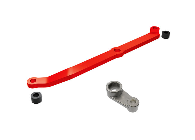 9748-RED Steering link, 6061-T6 aluminum (red-anodized)