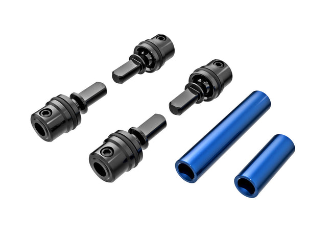 9751-BLUE Driveshafts, center, male (steel) (4)/ driveshafts, center, female