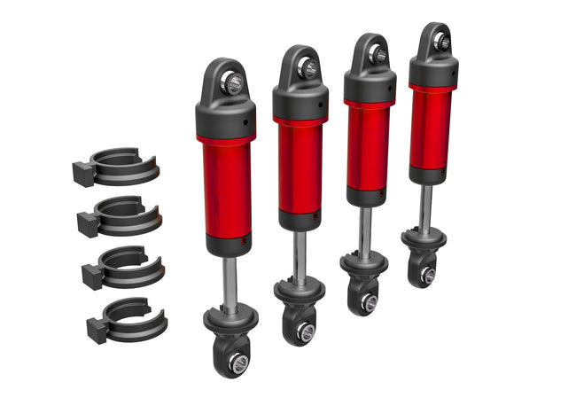 9764-RED Shocks, GTM, 6061-T6 aluminum (red-anodized)
