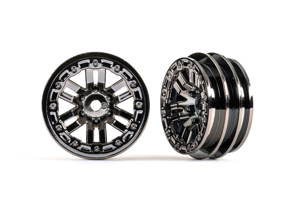 9768-BLKCR Wheels, 1.0" (black chrome) (2)